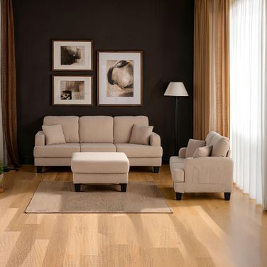 Cinderford Loveseat In Beige