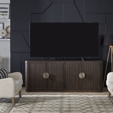 City View 82 Inch TV Console In Brown