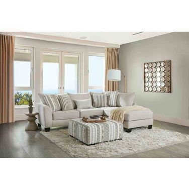 Clapham Sectional In Ivory and Beige