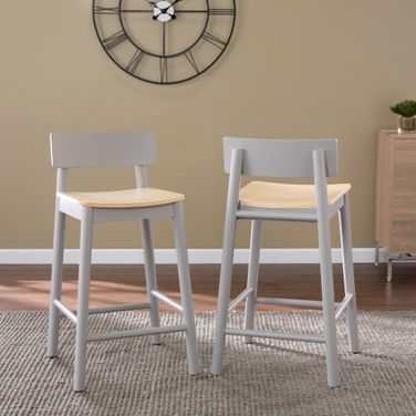 Claxby Two-Tone Counter Stools Set of 2