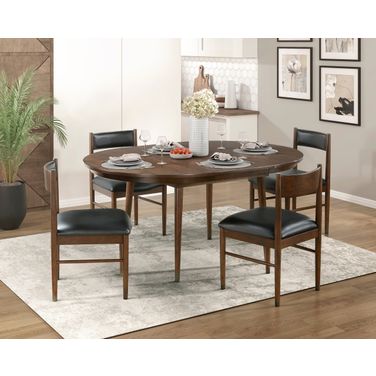 Clive Round Dining Set In Cherry