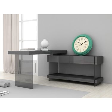 Cloud Desk in Grey High Gloss