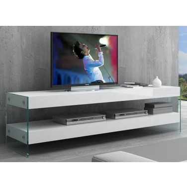 Cloud White High Gloss TV Stand