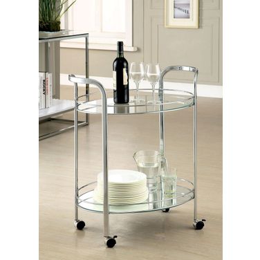 Loule Chrome Serving Cart