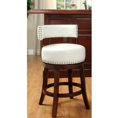 Shirley White 24" Bar Stool Set Of 2