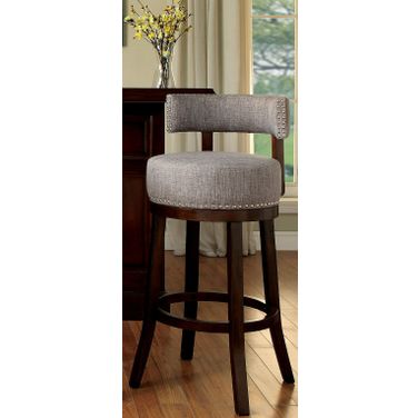 Lynsey Light Gray 24" Bar Stool Set Of 2