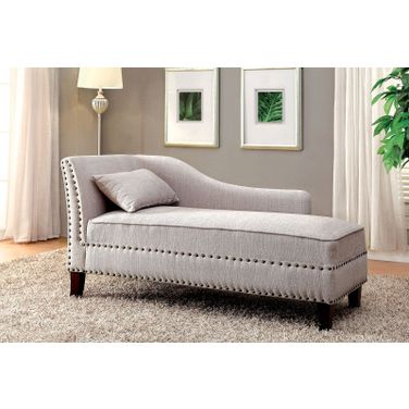 Stillwater Beige Fabric Chaise