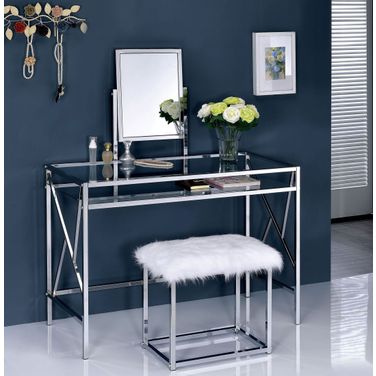 Lismore Chrome Vanity With Stool