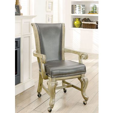 Melina Gray Arm Chair Set Of 2