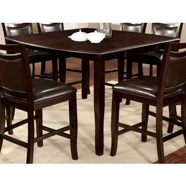 Woodside II Espresso Extendable Counter Height Leg Table
