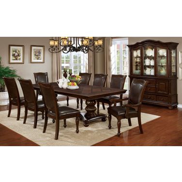 Alpena Brown Cherry Extendable Rectangular Dining Room Set