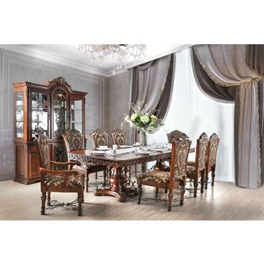 Lucie Brown Cherry Dining Room Set