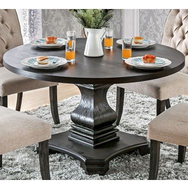 Nerissa Antique Black Round Table