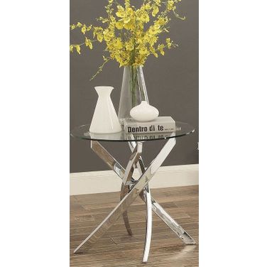 Laila Chrome End Table
