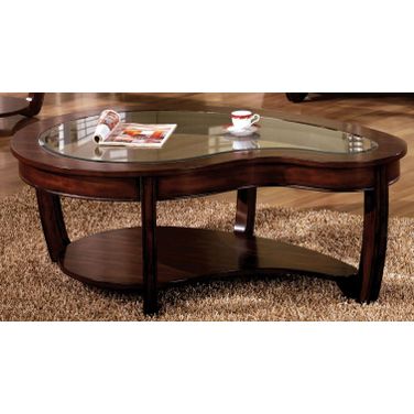 Crystal Falls Dark Cherry Coffee Table