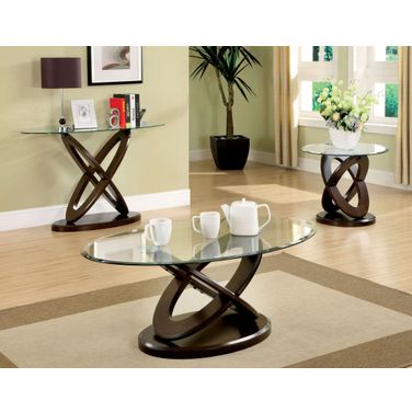 Atwood II Dark Walnut Occasional Table Set