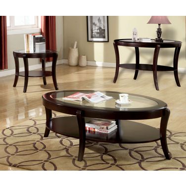 Finley Espresso Occasional Table Set