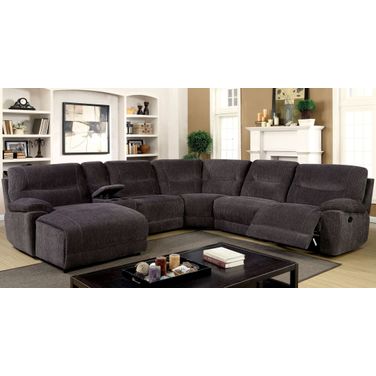 Karlee II Gray Reclining Sectional With Console