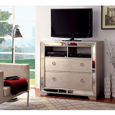 Loraine Silver Media Chest