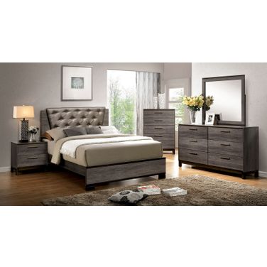 Manvel Dark Gray Nightstand