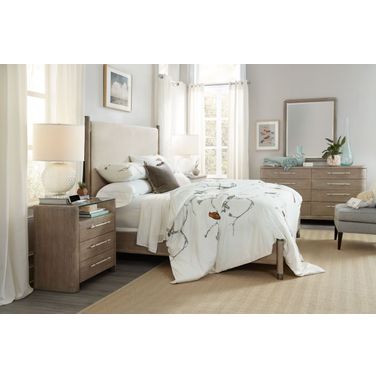 Affinity Gray Upholstered Panel Bedroom Set