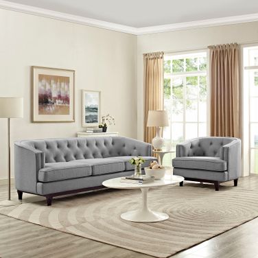 Coast Light Gray Living Room Set of 2