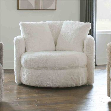 Cochrane Swivel Chair In White