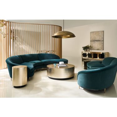 Cocktail Couture Round Occasional Table Set In Cream