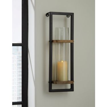 Colburn Natural And Black Wall Sconce