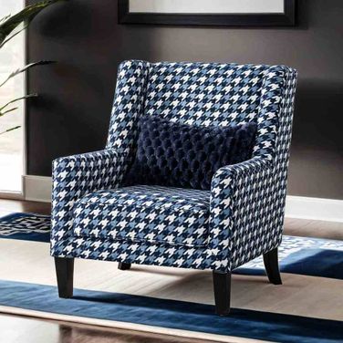 Colindale Accent Chair In Gray and Blue