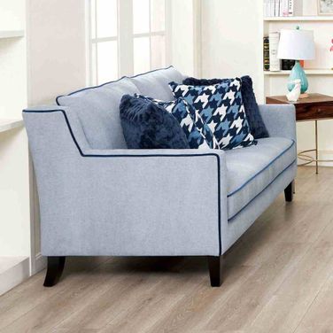 Colindale Loveseat In Gray and Blue