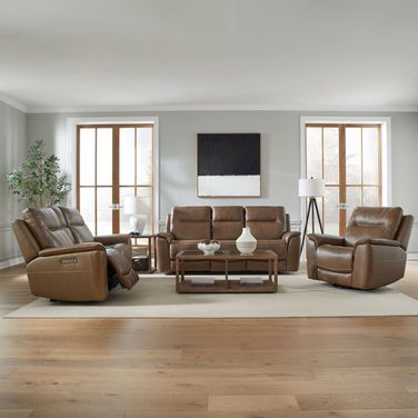 Collins Living Room Set In York Chestnut
