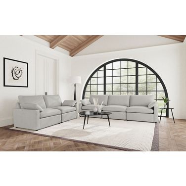 Collins Modular Living Room Set In Grey