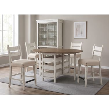 Coming Home Neighbors Counter Height Dining Room Set In Chalk