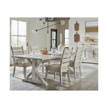 Coming Home Rectangular Dining Room Set In Chalk