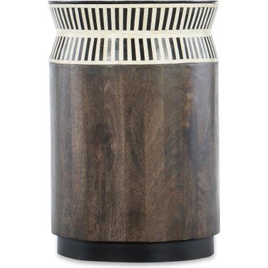 Commerce and Market Jacobs Ladder End Table In Dark Wood