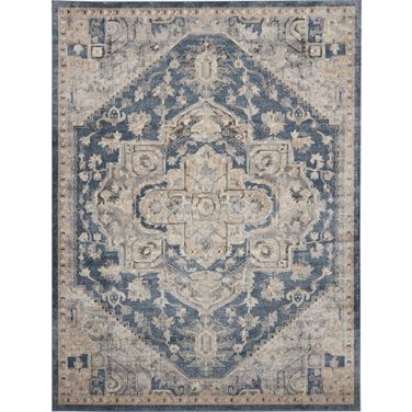Concerto Ivory Blue 6'7" x 9'6" Area Rug