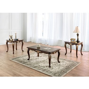 Cookshire Occasional Table Set In Rich Tobacco