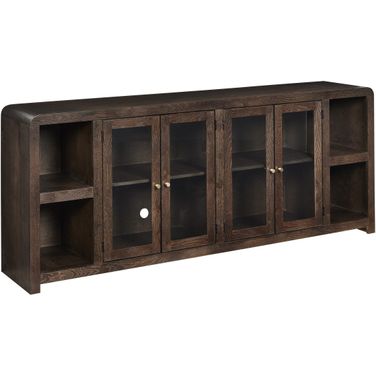 Cooper 84 Inch Console with 4 Doors In Dark Cocoa