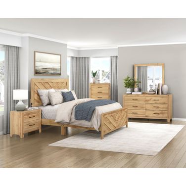 Corbin Panel Bedroom Set In Natural