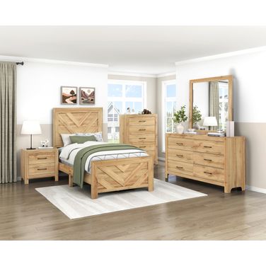 Corbin Youth Panel Bedroom Set In Natural