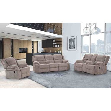 Cosimo Living Room Set In Mocha