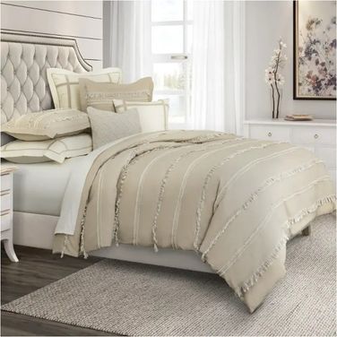 Country Lane 8 Piece King Duvet Set In Toast