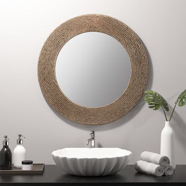 Cove Wood Wall Mirror In Natural