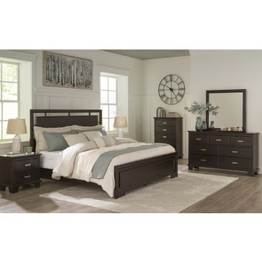 Covetown Bedroom Set In Dark Brown