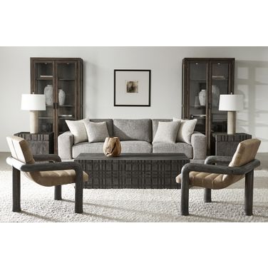 Cowley Occasional Table Set In Dark Brown