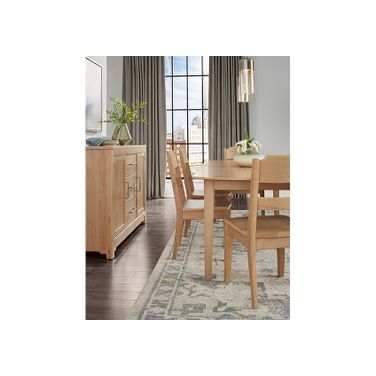 Crafted 72 Inch Surfboard Dining Room Set In Bleached Cherry