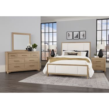 Crafted Cherry Bedroom Set In White and Cherry