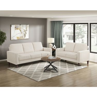 Crandall Living Room Set In Beige
