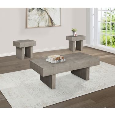 Crawley Occasional Table Set In Gray